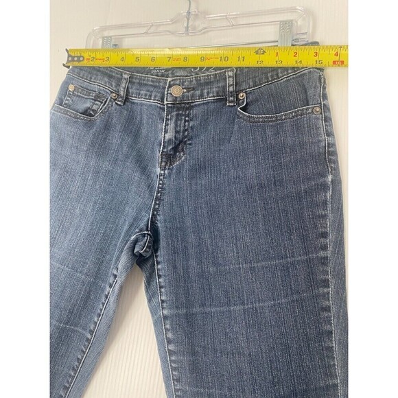 THE LIMITED Slim Boyfriend 312 bootcut Distressed Blue Denim Jeans Women Size 8 - Picture 9 of 16
